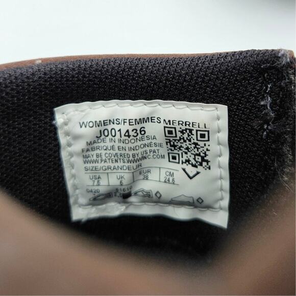 Merrell Encore Moc 4 Women's‎ 7.5 Brown Leather Slip On Comfort Shoes - Picture 3 of 11